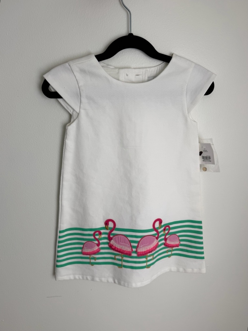 NWT Kids 3T White Flamingo Dress by Crown & Ivy